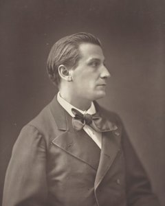 François Coppée fransk poet och romanförfattare, 1842-1908, ca. 1876. av Nadar