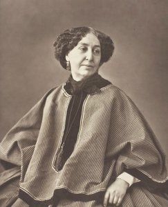 Georges Sand född Amantine Lucile Aurore Dupin, fransk författare, 1804-1876, 1864. av Nadar