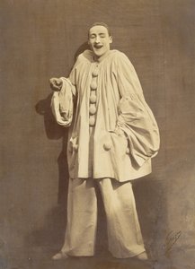 Pierrot Laughing, 1855. av Nadar