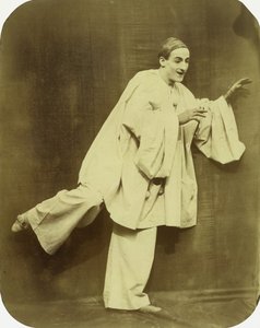 Pierrot löpning, 1854-55. av Nadar