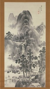 Bergström på en sommardag, 1800-talet. av Nakabayashi Chikuto