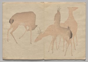 Scen från The Kōrin Picture Book (volym 1) av Nakamura Hochu