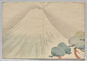 Scen från The Kōrin Picture Book (volym 2) av Nakamura Hochu