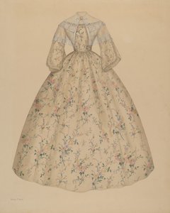 Klänning med Cape Collar