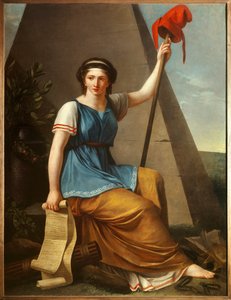 Liberte Allegorie de la Liberte som en kvinna med en frygisk hatt. Målning av Nanine Vallain (verksam mellan 1785-1810) 1794 Sön. 1,28 x 0,97 m av Nanine Vallain