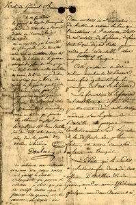 Notis från General Bonaparte, 13 september 1795, 1921.