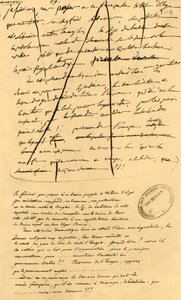 Grovt utkast till text för införande i Le Moniteur Universel, 16 april 1801, 1921.