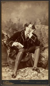 Oscar Wilde, 1882 (albumin silvertryck) av Napoleon Sarony