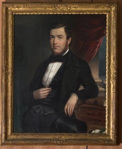 Porträtt av en gentleman (olja på duk) av Narciso Malatesta