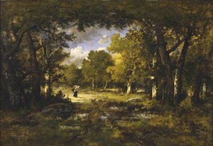Röjning i en skog, 1874
