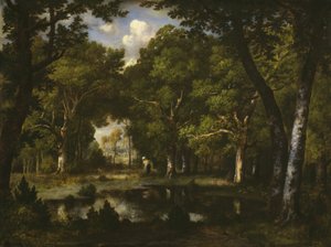 Damm i skogen, 1862. av Narcisse Virgile Diaz de la Peña