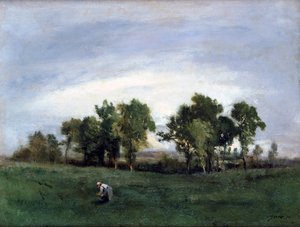 Kvinna på landsbygden, c1828-1876 av Narcisse Virgile Diaz de la Peña