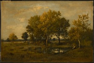Glänta i skogen av Narcisse Virgile Diaz de la Peña