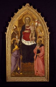 Madonna och barn som tronas med de heliga Zenobius, Johannes Döparen, Reparata och Johannes evangelisten