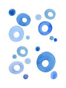 Blå bubblor av Natalie Bruns