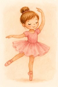 Drömmande rosa ballerina av Natalie Bruns