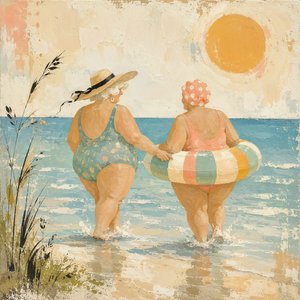 En härlig strandpromenad