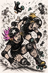 Krock vid roller derby