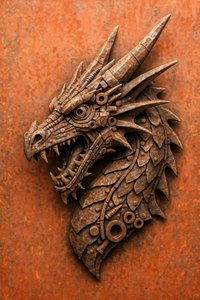 Rostig steampunkdrake av Natalie Bruns