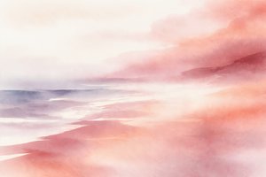 Ett fridfullt, dimmigt landskap av Natalie Bruns