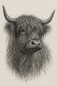 Lurvig Highland-tjur av Natalie Bruns