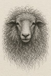 Får i texturerad ull av Natalie Bruns