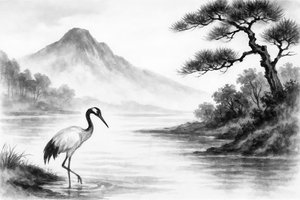 En fridfull vy över Crane Lake av Natalie Bruns