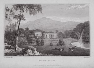 Bolton Priory (gravyr) av Nathaniel (after) Whittock