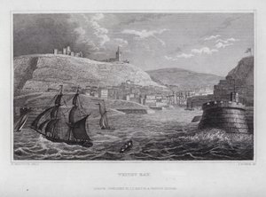 Whitby Bay (gravyr) av Nathaniel (after) Whittock
