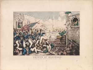 Slaget vid Monterey / Amerikanerna som tvingar sig till huvudtorget, 23 september 1846