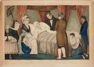 Washingtons död av Nathaniel Currier