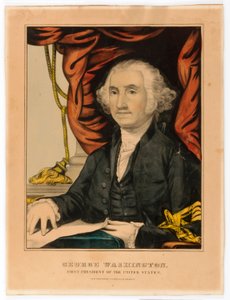 George Washington, USA:s förste president av Nathaniel Currier