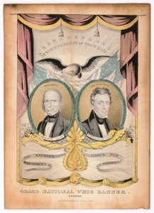 Grand National Whig Banner, "Onward"