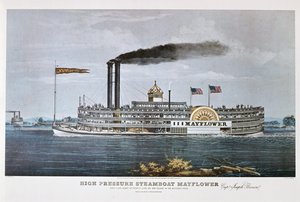 Ångbåten "Mayflower" på Mississippi