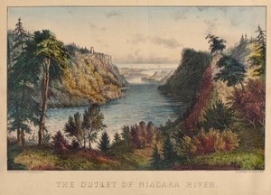 Niagaraflodens mynning av Nathaniel Currier