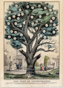 The tree of imperance, utgiven av N. Currier, New York, 1849