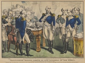 Washington tar avsked från officerarna i hans armé - vid Francis