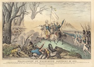 Washington i Princeton den 30 januari 1777 av Nathaniel Currier