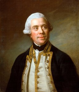 Captain the Honourable Samuel Barrington (1729-1800), ca 1770 (olja på duk) av Nathaniel Dance