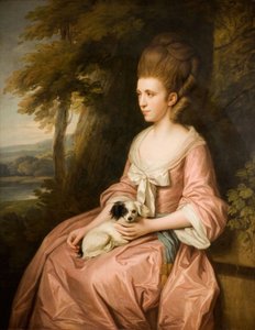 Porträtt av Miss Hargreaves, 1750-1800.