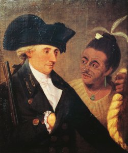 Porträtt av kapten Charles Clerke (1741-1779), engelsk kapten och reskamrat till James Cook (1728-1779). Målning av Nathaniel Dance-Holland (1735-1811)