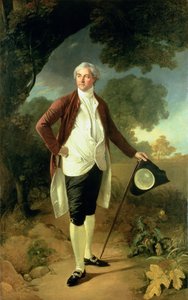 Porträtt av David Garrick av Nathaniel Dance Holland