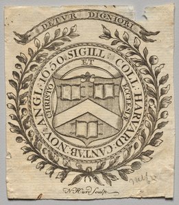Bokskylt: Seal of Harvard College