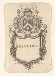 Bookplate of Harvard College (Hancock)