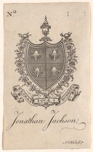 Bokskylt av Jonathan Jackson av Nathaniel Hurd