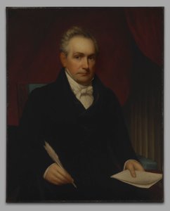 Den ärade Roger Minnot Sherman (1773-1844), B. A. 1792, M. A. 1795, LL.D. 1829, (kopia efter hans tidigare porträtt från 1840)