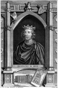 Henrik III, kung av England.