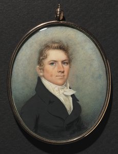 Porträtt av en man, ca. 1815. av Nathaniel Rogers