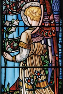 Ängeln Gabriel, ca 1863 (målat glas)