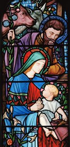 The Nativity, c.1863 (målat glas)